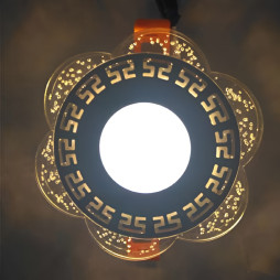 LED panel Lemanso "Athens" 3+3W with yellow backlight 350Lm 4500K 175-265V / LM1018 circle