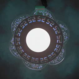 LED panel Lemanso "Athens" 3+3W with blue backlight 350Lm 4500K 175-265V / LM1018 circle