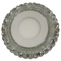 LED panel Lemanso "Volcano" 3+3W with pink backlight 350Lm 4500K 175-265V / LM1006 circle