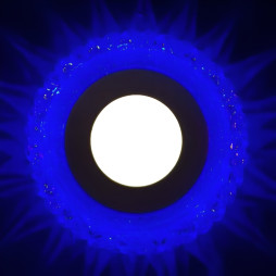 LED panel Lemanso "Volcano" 3+3W with blue backlight 350Lm 4500K 175-265V / LM1006 circle