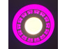 LED panel Lemanso "Greek" 12+6W with pink backlight1080Lm 4500K 175-265V / LM543 circle