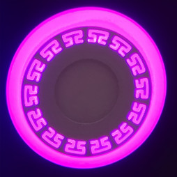 LED panel Lemanso "Greek" 12+6W with pink backlight1080Lm 4500K 175-265V / LM543 circle