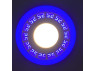 LED panel Lemanso "Greek" 3+3W with blue backlight 350Lm 4500K 175-265V / LM533 circle