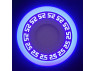 LED panel Lemanso "Greek" 6+3W with blue backlight 540Lm 4500K 175-265V / LM555 circle