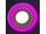 LED panel Lemanso "Curly" 3+3W with pink backlight 350Lm 4500K 175-265V / LM534 circle