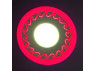LED panel Lemanso "Curly" 3+3W with red backlight 350Lm 4500K 175-265V / LM534 circle