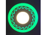 LED panel Lemanso "Curly" 6+3W with green backlight 540Lm 4500K 175-265V / LM539 circle