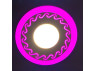 LED panel Lemanso "Curly" 6+3W with pink backlight 540Lm 4500K 175-265V / LM539 circle