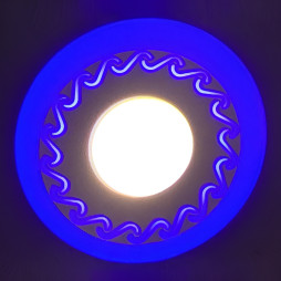 LED panel Lemanso "Curly" 6+3W with blue backlight 540Lm 4500K 175-265V / LM539 circle