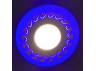 LED panel Lemanso "Curly" 6+3W with blue backlight 540Lm 4500K 175-265V / LM539 circle