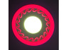 LED panel Lemanso "Curly" 6+3W with red backlight 540Lm 4500K 175-265V / LM539 circle