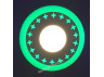 LED panel Lemanso "Stars" 12+6W with green backlight 1080Lm 4500K 175-265V / LM545 circle