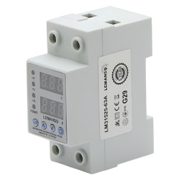 Multifunctional voltage and current relay Lemanso LM31525-63A "Shield" warranty 5 years