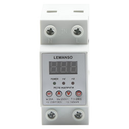 Voltage relay Lemanso LM31502-25A "Shield" warranty 2 years