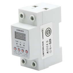 Voltage relay Lemanso LM31502-63A "Shield" warranty 2 years