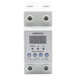 Lemanso voltage relay LM31505-63A "Shield" warranty 5 years