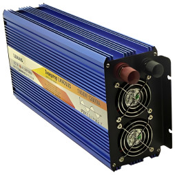 Inverter + charging 20A blue housing Lemanso from 12VDC to 230V AC 1000W 1200VA 20A pure (correct) sine wave LM40103 warranty 1 year