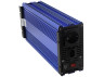 Inverter + charging 20A blue housing Lemanso from 12VDC to 230V AC 1000W 1200VA 20A pure (correct) sine wave LM40103 warranty 1 year