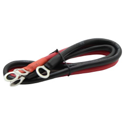 Cable for connecting batteries 10mm2 length 500mm Lemanso LM40250