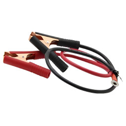 Inverter cable + crocodile clips 10mm2 length 500mm Lemanso LM40253