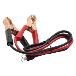 Inverter cable + crocodile clips 6mm2 length 500mm Lemanso LM40255