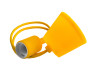 Pendant plastic T-shaped for LED lamp E27 yellow 1m LMA074 Lemanso
