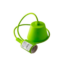 Pendant plastic T-shaped for LED lamp E27 light green 1m LMA074 Lemanso
