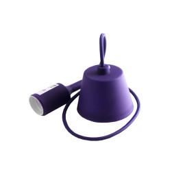 Plastic T-shaped suspension for LED lamp E27 purple 1m LMA074 Lemanso