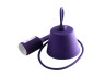 Plastic T-shaped suspension for LED lamp E27 purple 1m LMA074 Lemanso