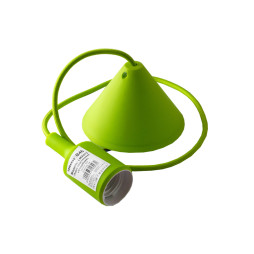 Pendant plastic V-shaped for LED lamp E27 light green 1m LMA072 Lemanso