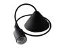 Pendant plastic V-shaped for LED lamp E27 black 1m LMA072 Lemanso