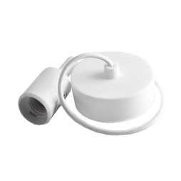 Silicone suspension for LED lamp 100*25mm 2+E27 white 1m LMA073 Lemanso