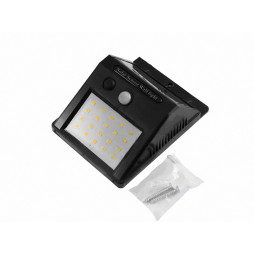 LED street wall lamp with motion sensor + solar battery + battery 3W 12V 300lm IP65 LM997 Lemanso