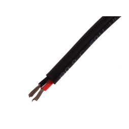 Wire SHVVP 2x0.75 black aluminum copper
