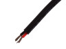Wire SHVVP 2x0.75 black aluminum copper