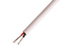 Wire SHVVP 2x0.5 white aluminum copper