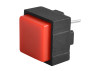 Square button PBS-15C without locking OFF-(ON) 1A, 250V, red LEDUA
