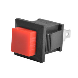 Square button PBS-18B without locking ON-(OFF) 2-pin, 25mA 50V, red LEDUA