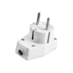 Plug with grounding and switch 10/16A