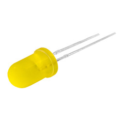 Diodes 5mm matte yellow LEDUA