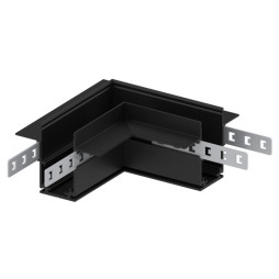 Corner connector for low-voltage built-in busbar black LD2004 Feron