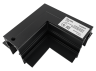Corner connector for low-voltage built-in busbar black LD2004 Feron