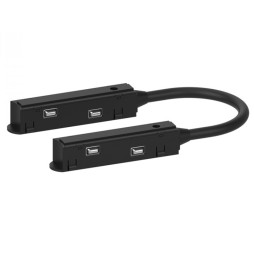 Corner power connector for low-voltage busbar black flexible LD3002 Feron