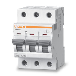 Circuit breaker RS6 3p 50A 6kA C VIDEX RESIST