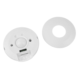 Microwave motion sensor 360° white 110-240V (2 adjustment knobs) LM6402 Lemanso