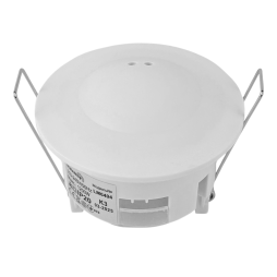 Microwave motion sensor 360° white 110-240V (2 adjustment knobs) LM6404 Lemanso