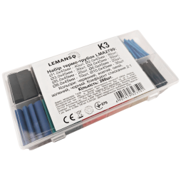 Set of thermo-tubes in a box 45mm 280pcs shrinkage coefficient 2:1/LMA2799 Lemanso