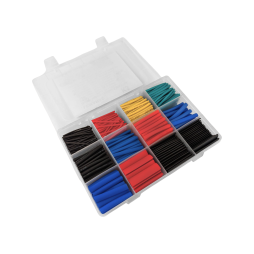 Set of thermo-tubes in a box 45mm 560pcs shrinkage coefficient 2:1/LMA2796 Lemanso