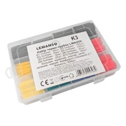 Set of thermo-tubes in a box 45mm 530pcs coef. shrinkage 2:1/LMA259 Lemanso
