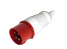 Portable plug LM2007 (VP) Lemanso 32A/4p (3p+n) 380-415V IP44 red